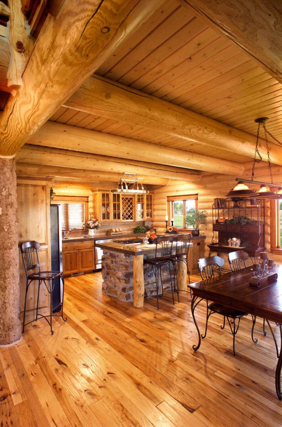 interiors yellowstone log homes