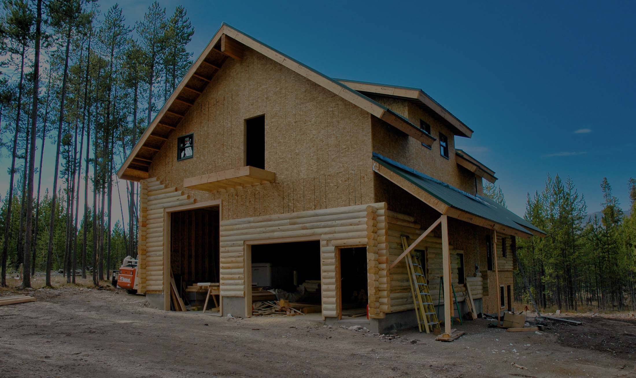 half log siding siding Yellowstone Log Homes